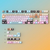 Caloric Dopamine 104+24 PBT Dye-subbed Keycaps Set Cherry Profile for MX Switches Mechanical Gaming Keyboard